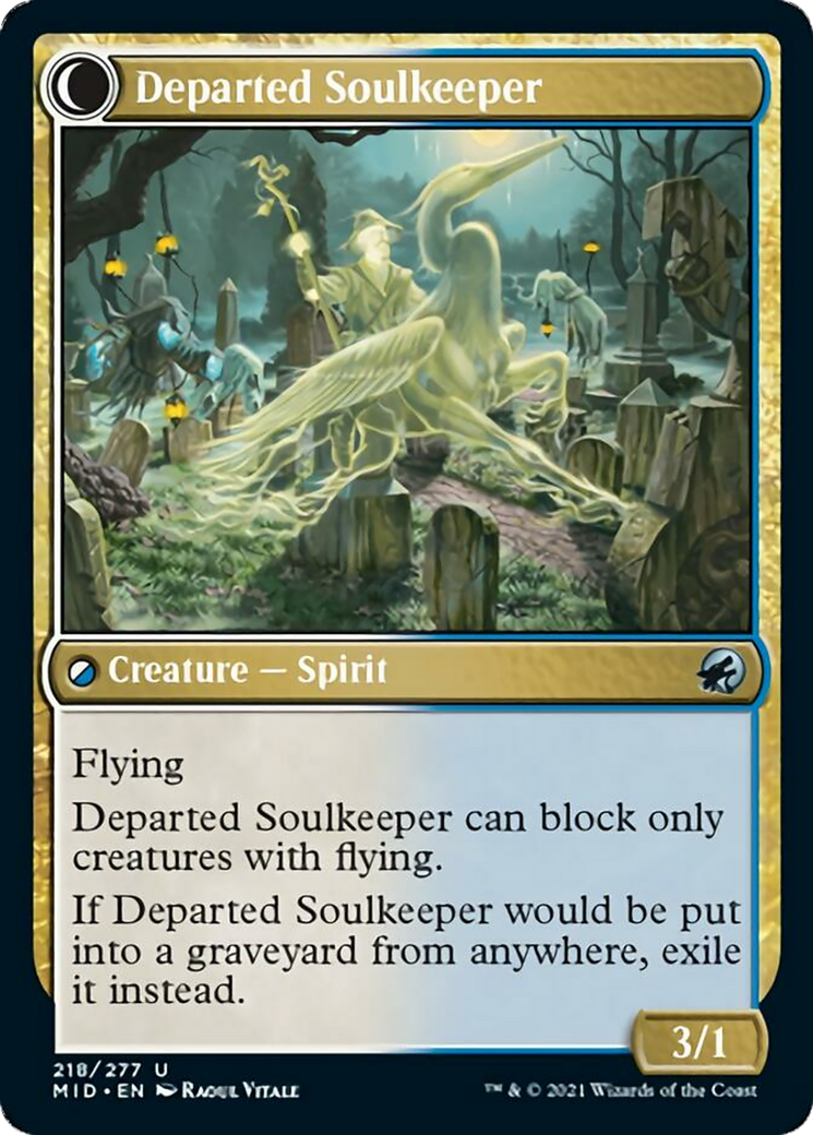 Devoted Grafkeeper // Departed Soulkeeper Card Image