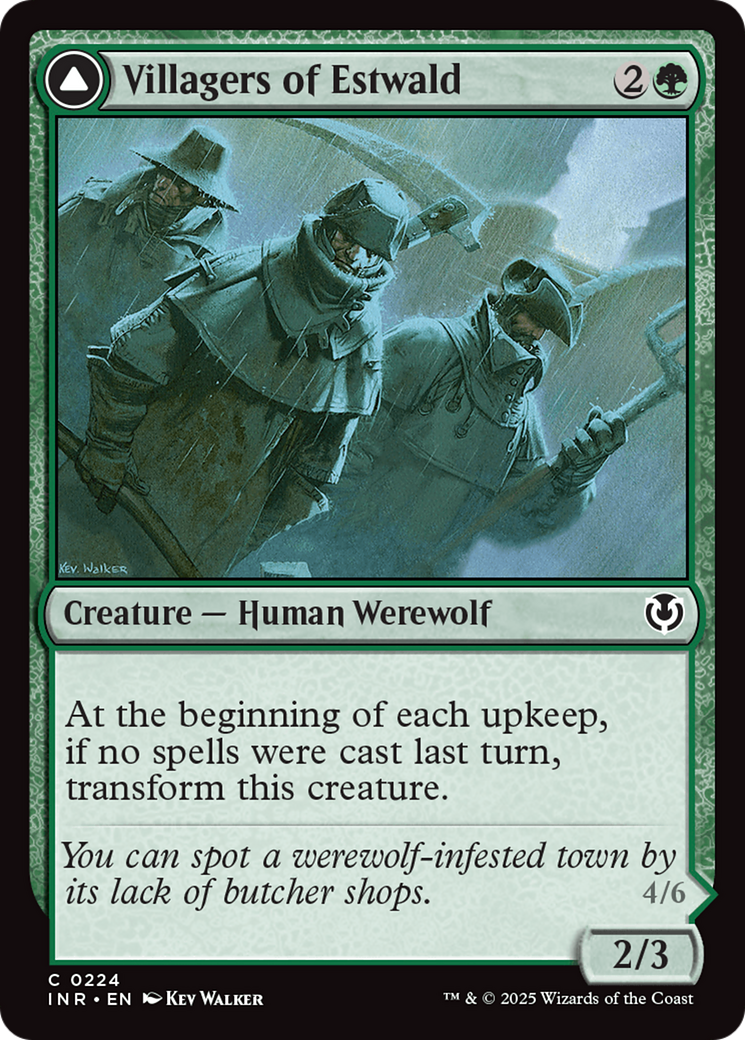 Villagers of Estwald // Howlpack of Estwald Card Image
