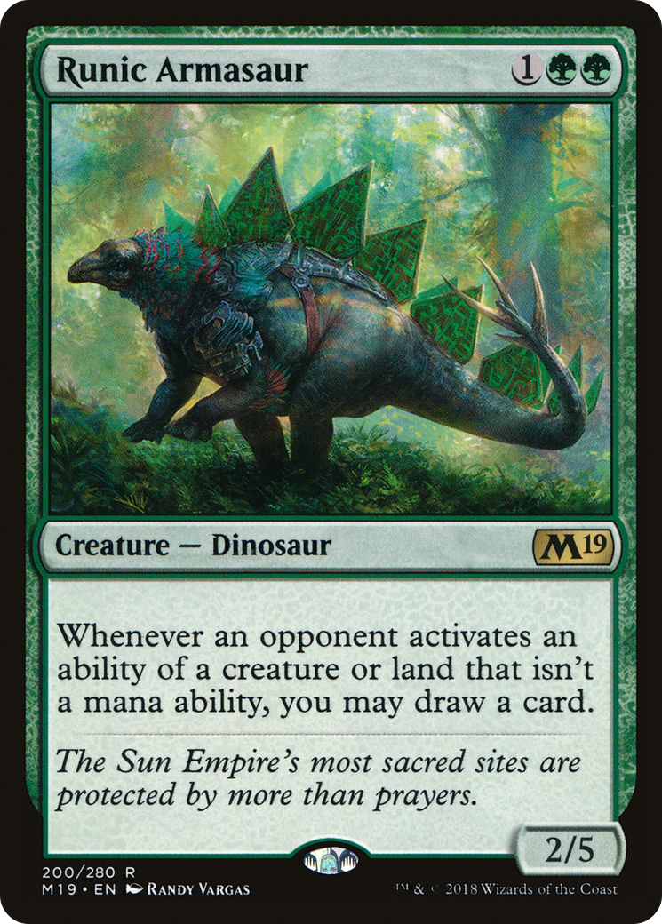 Runic Armasaur Card Image