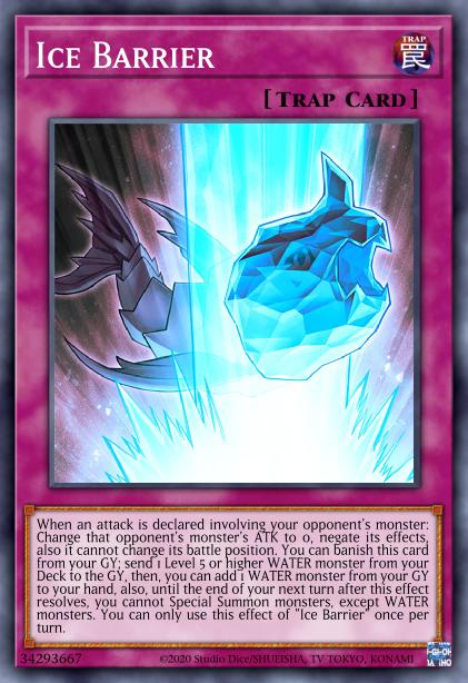 Ice Barrier Yu-Gi-Oh Card, Art 2