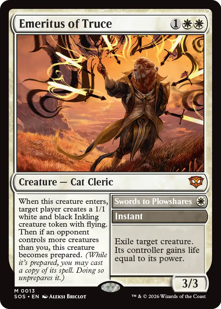 Swords to Plowshares Magic: The Gathering card