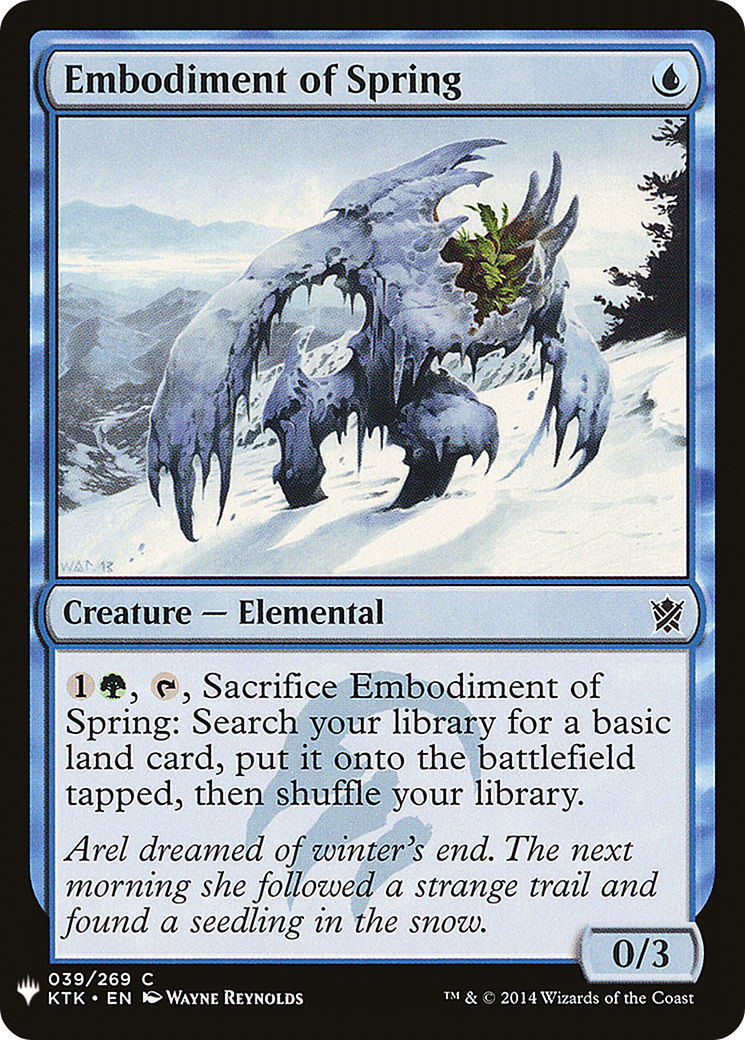 Embodiment of Spring Card Image