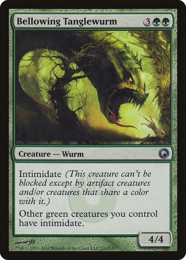 Bellowing Tanglewurm Card Image