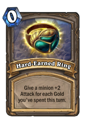 Hard-Earned Ring Card Image