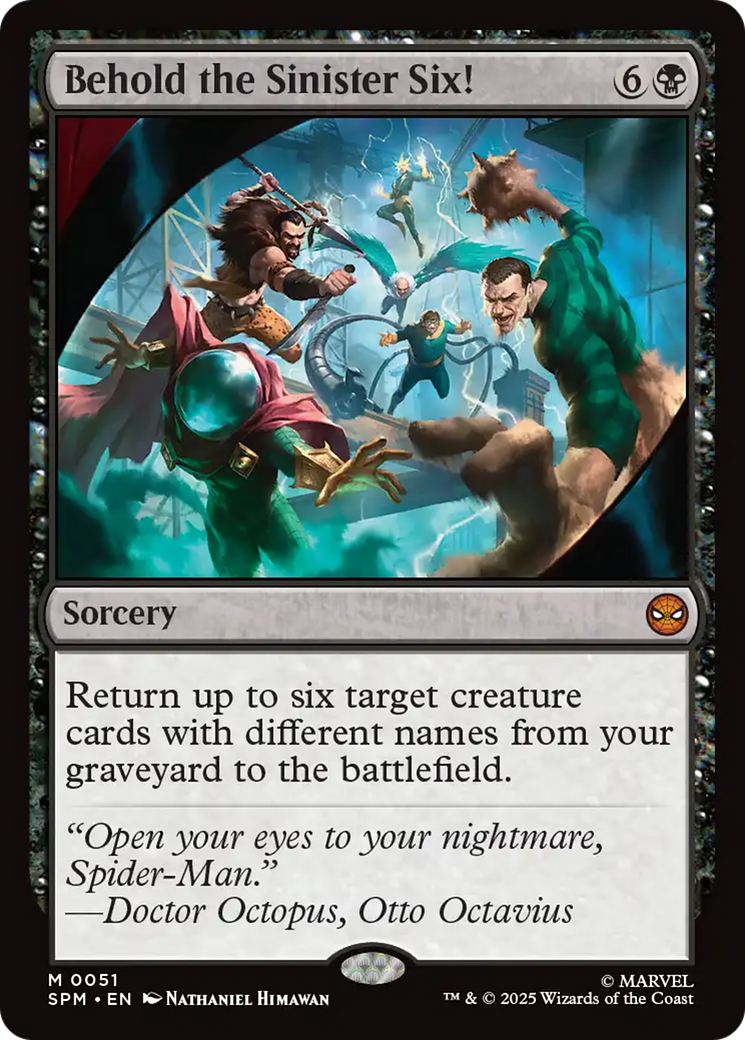 Behold the Sinister Six! Card Image