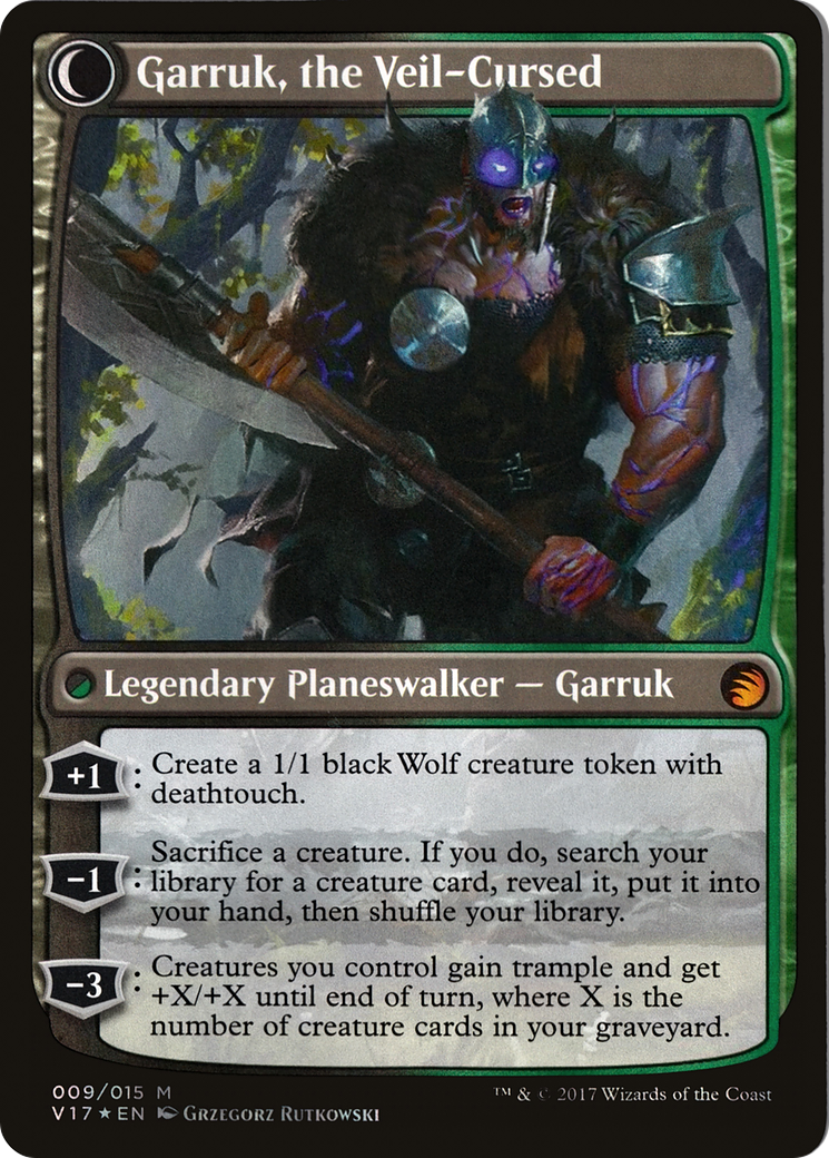 Garruk Relentless // Garruk, the Veil-Cursed Card Image