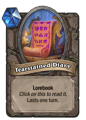 Tearstained Diary Card Image