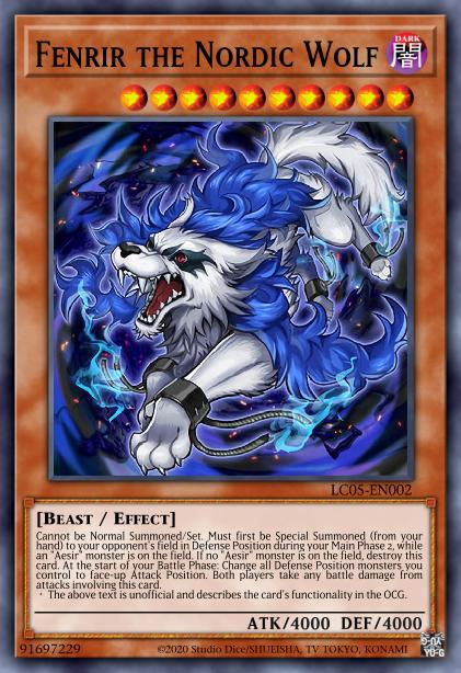 Fenrir the Nordic Wolf Card Image