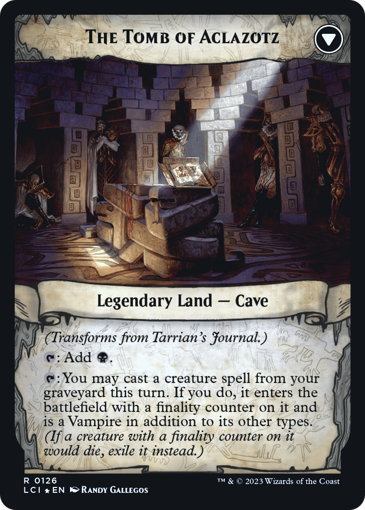Tarrian's Journal // The Tomb of Aclazotz Card Image