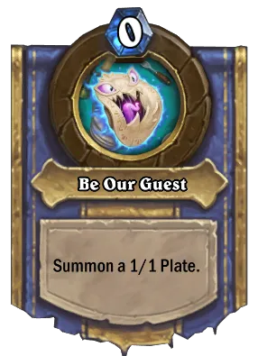 Be Our Guest Card Image