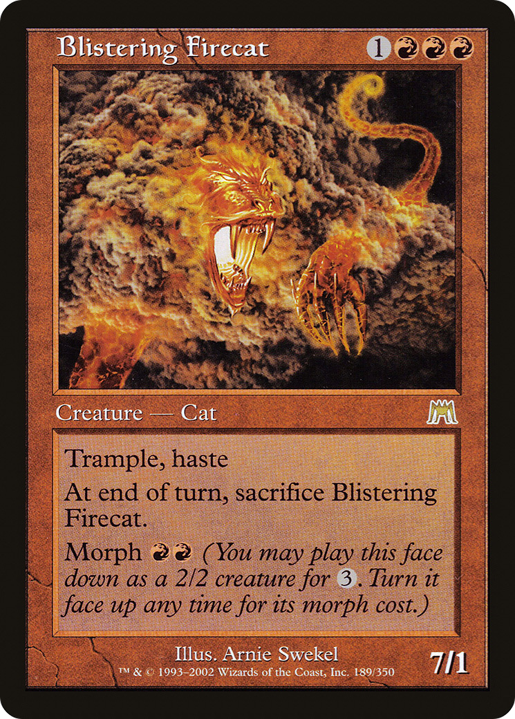Blistering Firecat Card Image