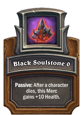 Black Soulstone {0} Card Image