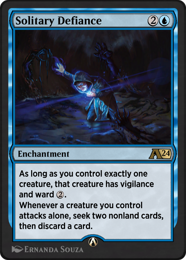 Solitary Defiance Card Image