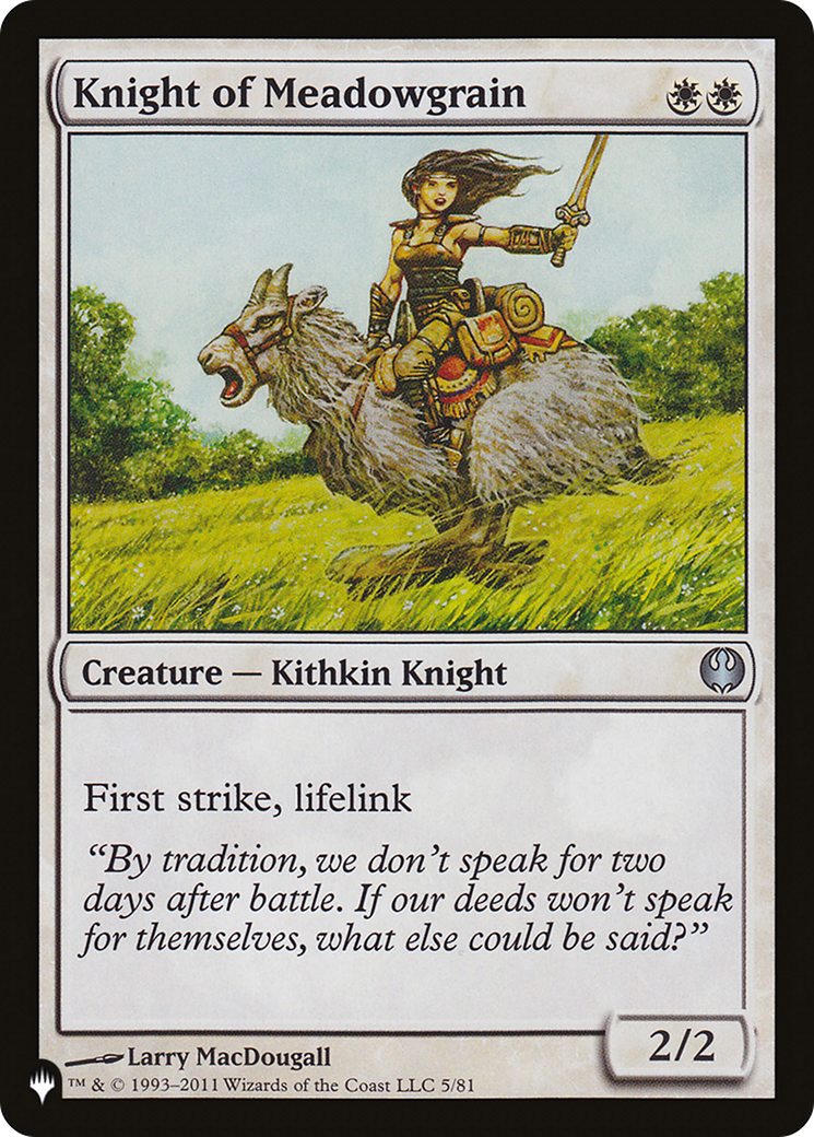 Knight of Meadowgrain Card Image