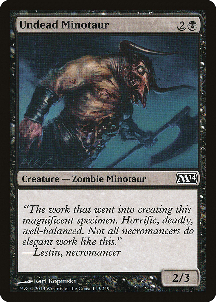 Undead Minotaur Card Image