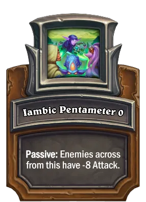 Iambic Pentameter {0} Card Image