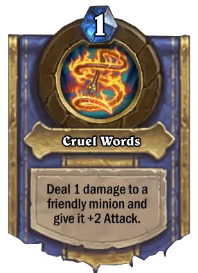 Cruel Words Card Image