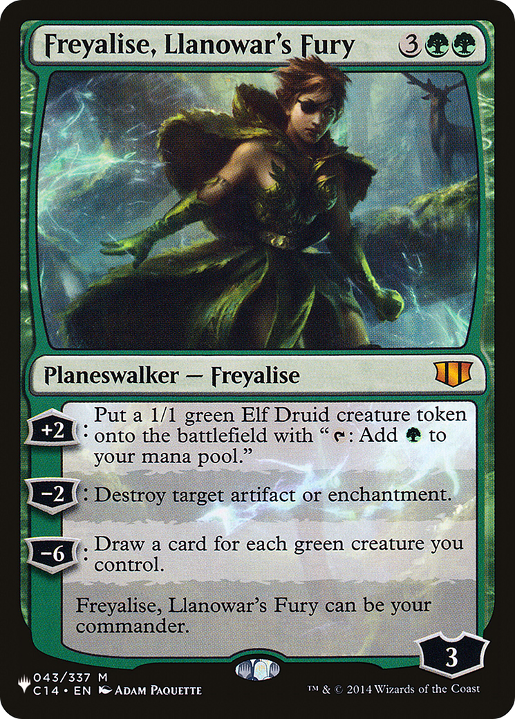 Freyalise, Llanowar's Fury Card Image