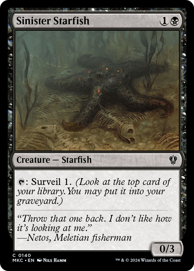 Sinister Starfish Card Image