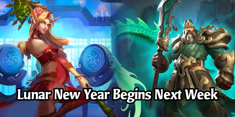 Hearthstone's Lunar New Year Event Begins on February 9 - 4 New Hero Skins, Tavern Brawl, 9 Free Card Packs