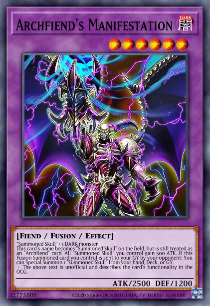 Archfiend's Manifestation Card Image