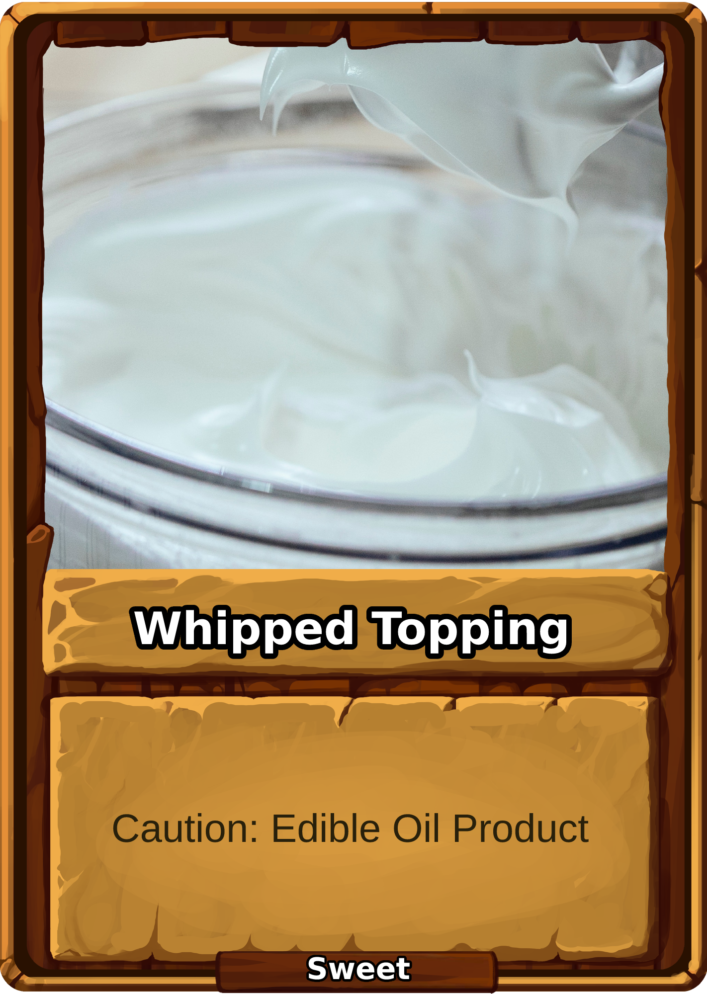Whipped Topping Card Image