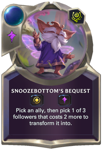 Snoozebottom's Bequest Card Image