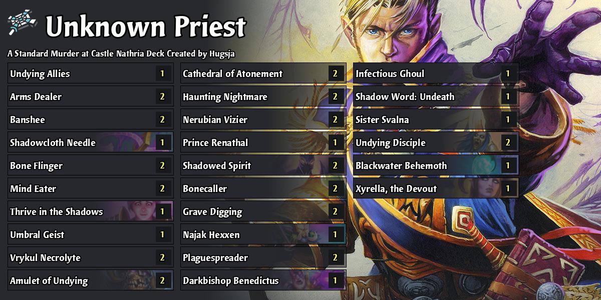 Basic Undead Priest - Murder at Castle Nathria Hearthstone Decks - Out ...