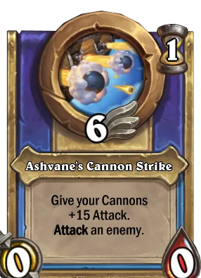 Ashvane's Cannon Strike Card Image