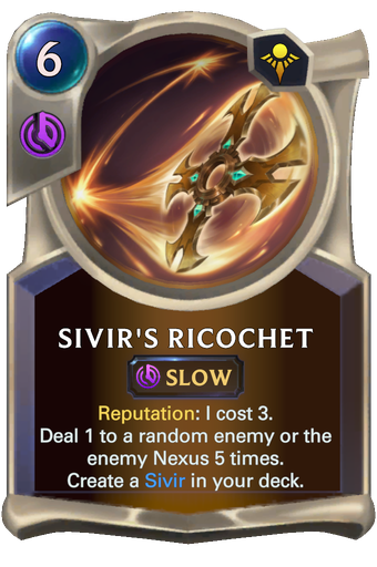 Sivir's Ricochet Card Image