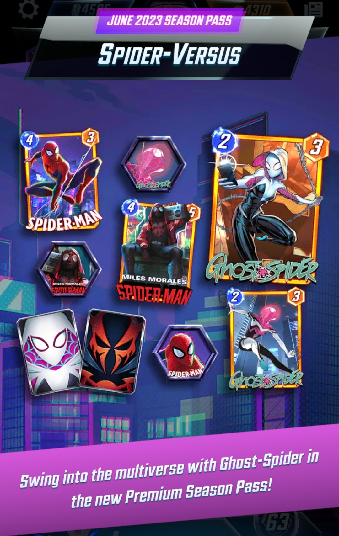 Spider-Man 2099 - Marvel Snap Cards