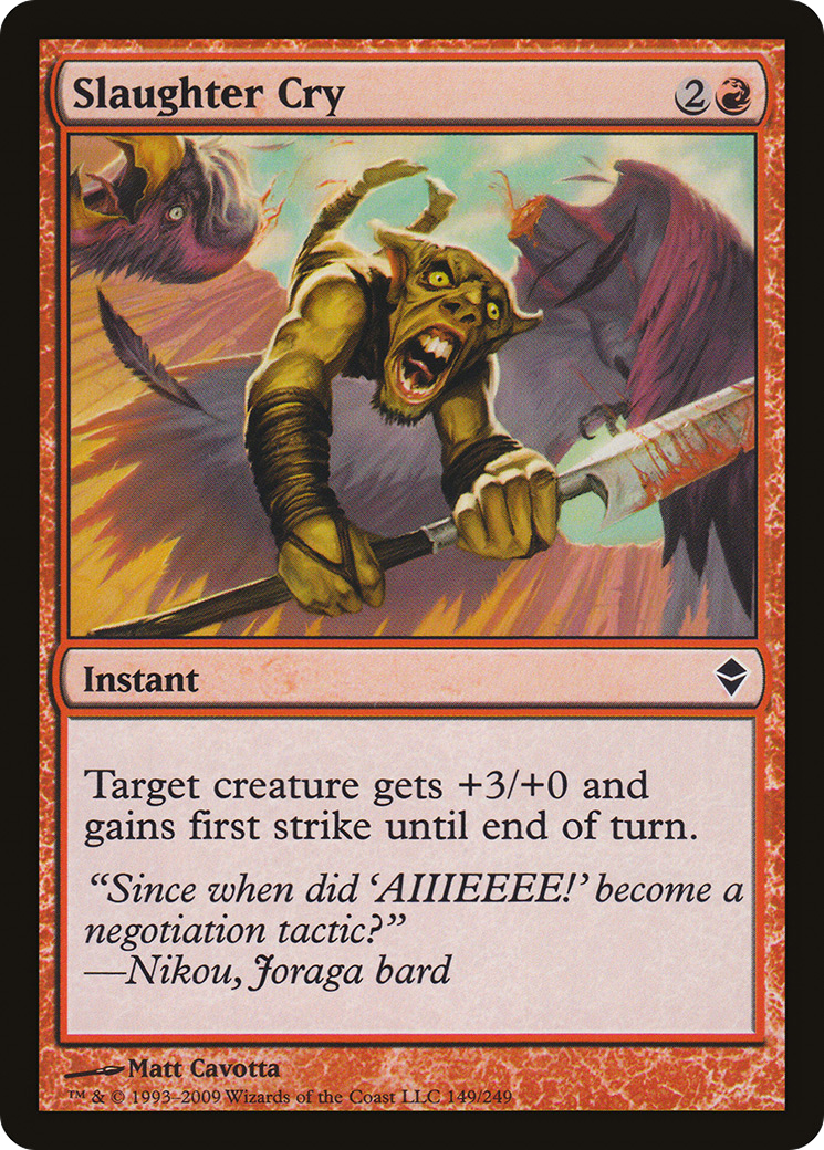 Slaughter Cry Card Image