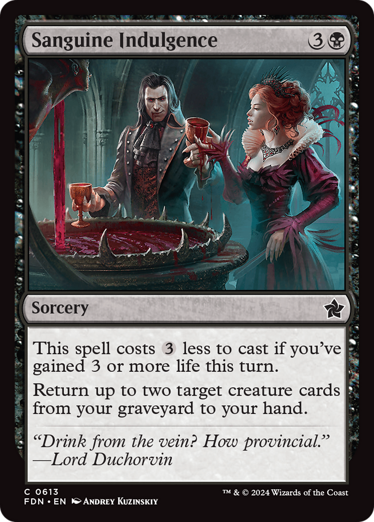 Sanguine Indulgence Card Image