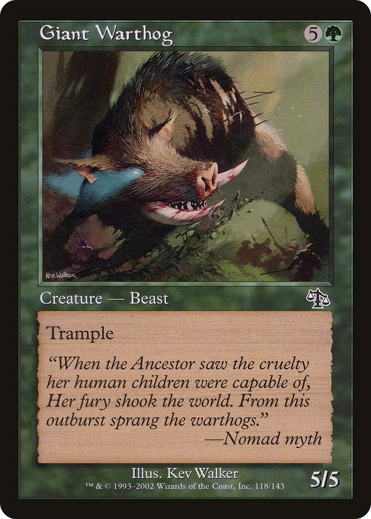 Giant Warthog Card Image