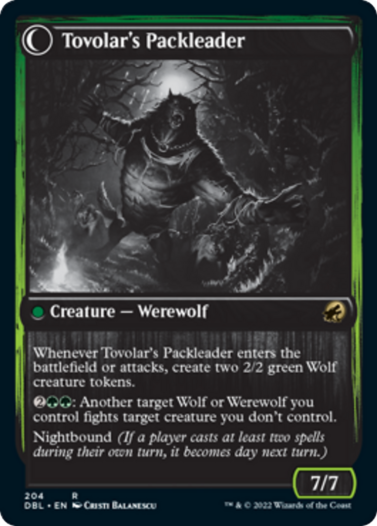 Tovolar's Huntmaster // Tovolar's Packleader Card Image