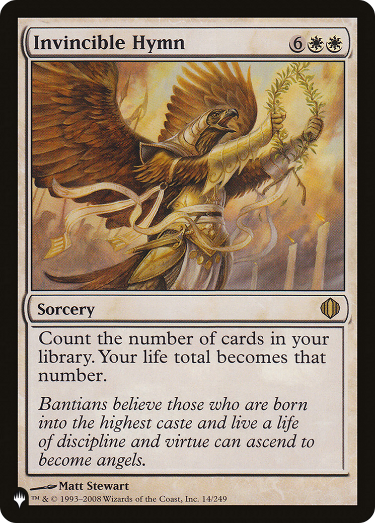 Invincible Hymn Card Image
