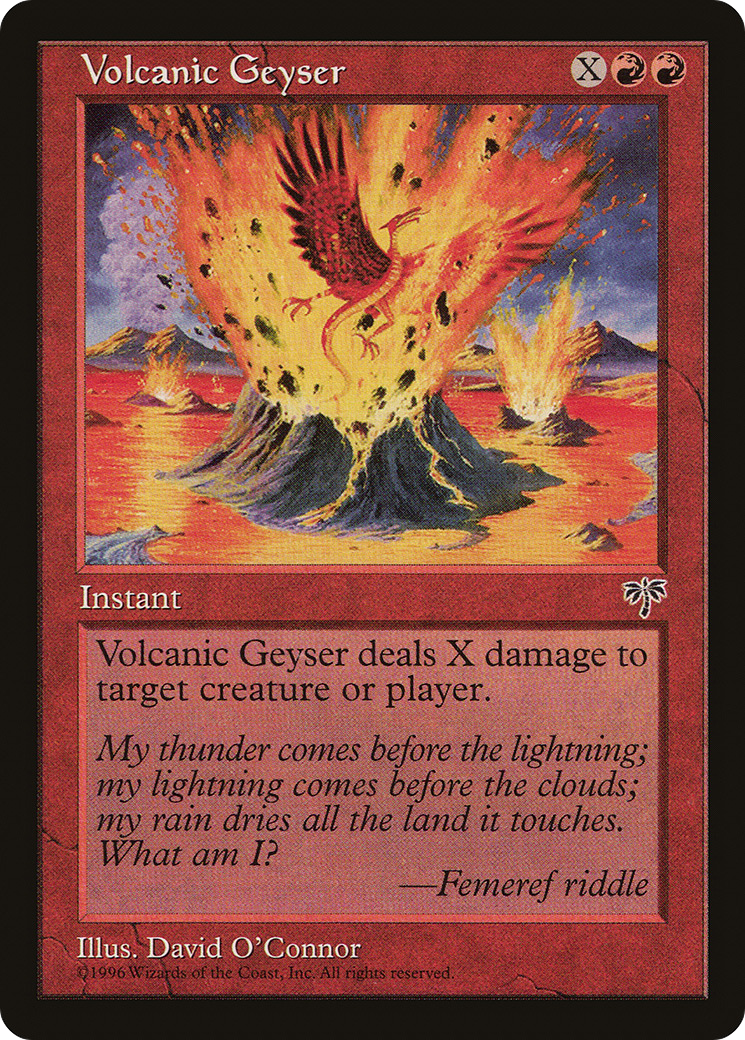 Volcanic Geyser Card Image