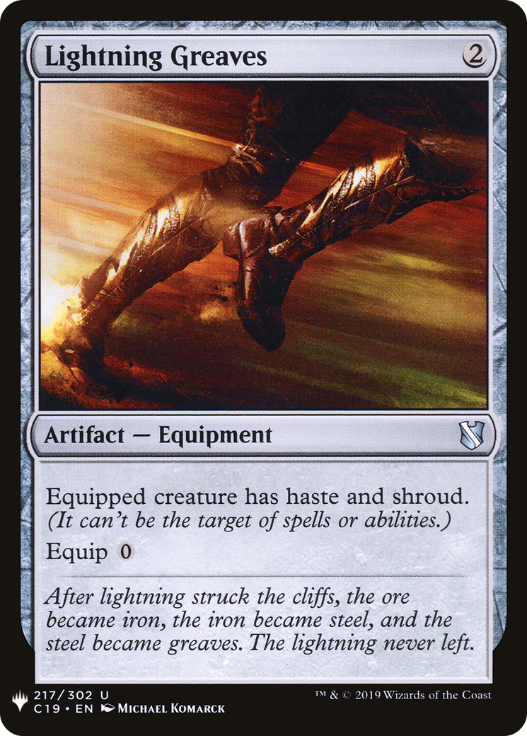 Lightning Greaves Card Image