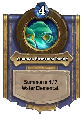 Summon Elemental Rank 2 Card Image