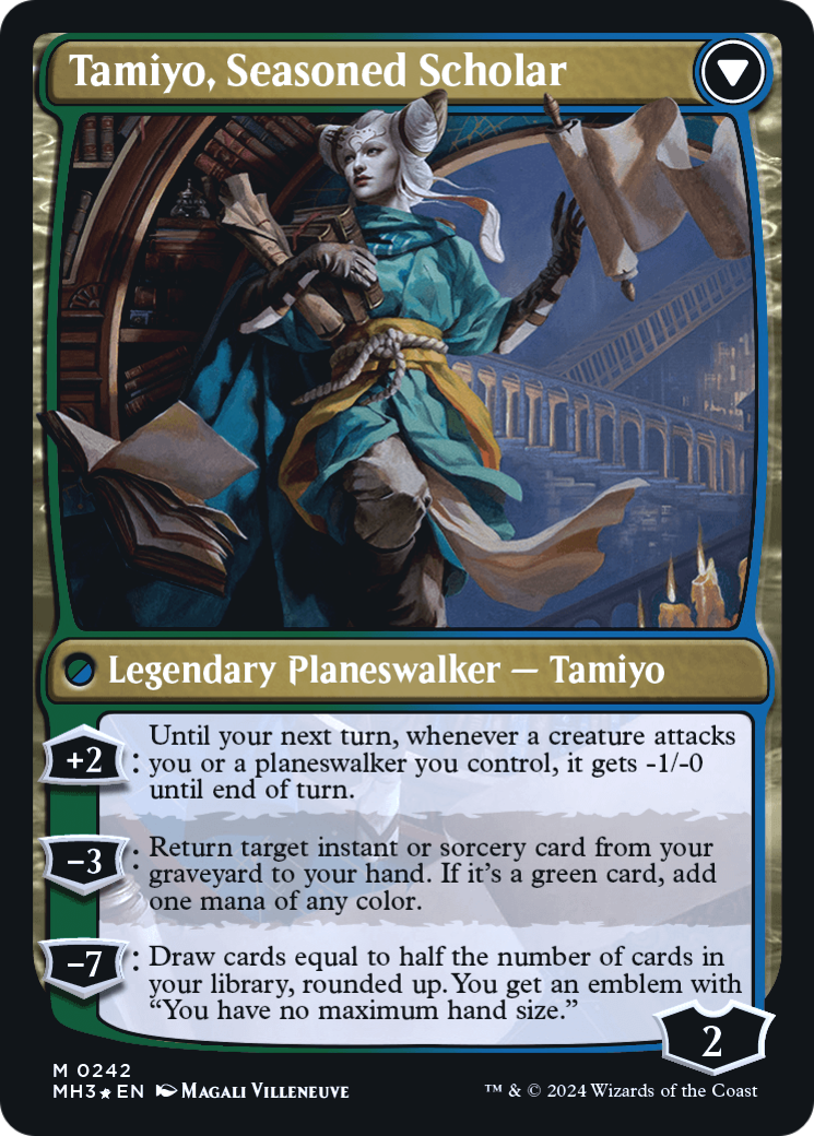 Tamiyo, Inquisitive Student // Tamiyo, Seasoned Scholar Card Image