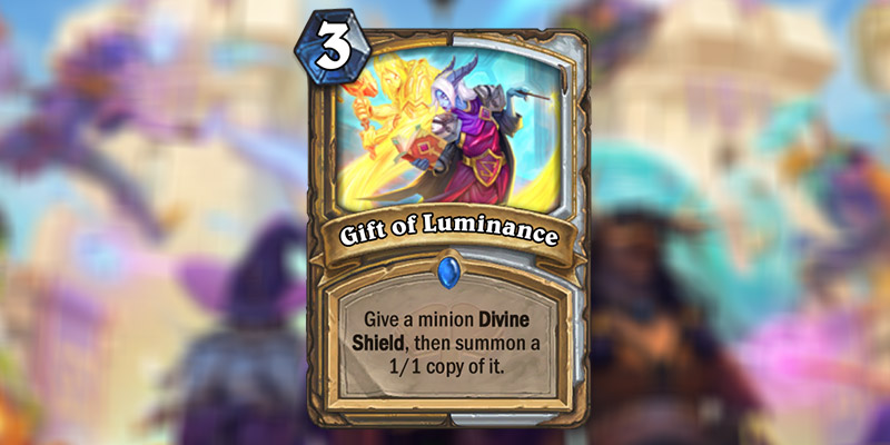 Gift of Luminance is a New Paladin & Priest Card Revealed for Hearthstone's Scholomance Academy Expansion