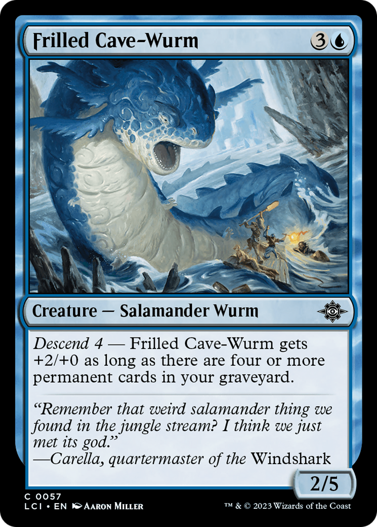 Frilled Cave-Wurm Card Image