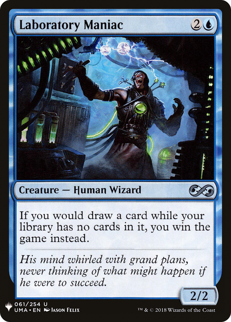 Laboratory Maniac Card Image