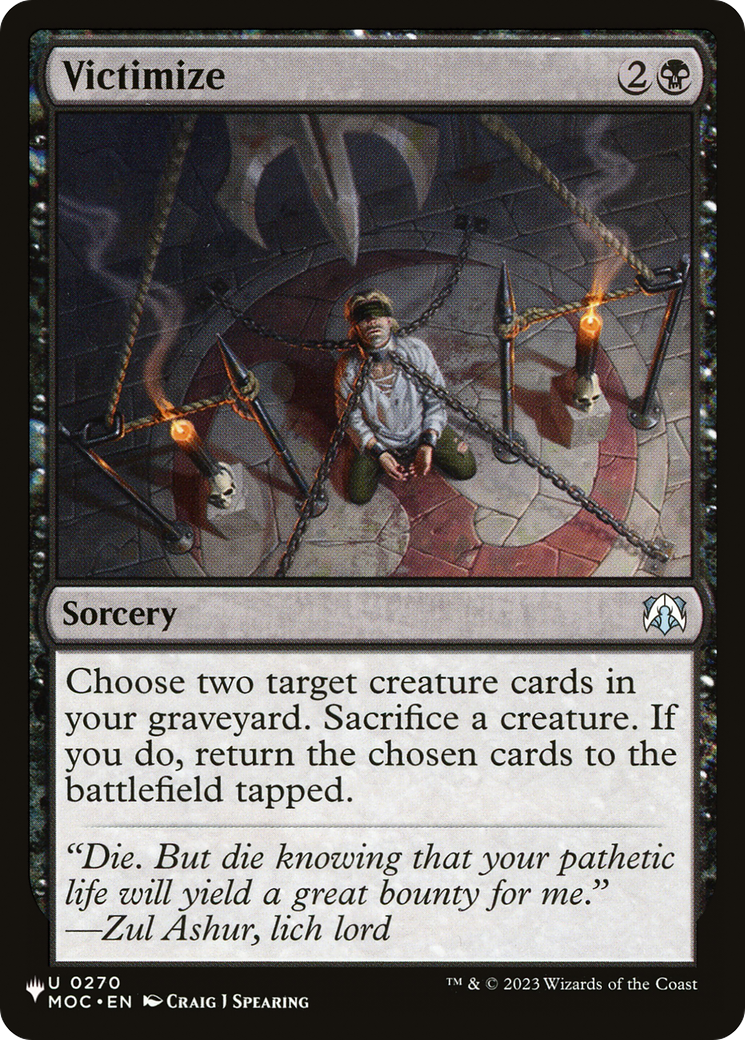 Victimize Card Image