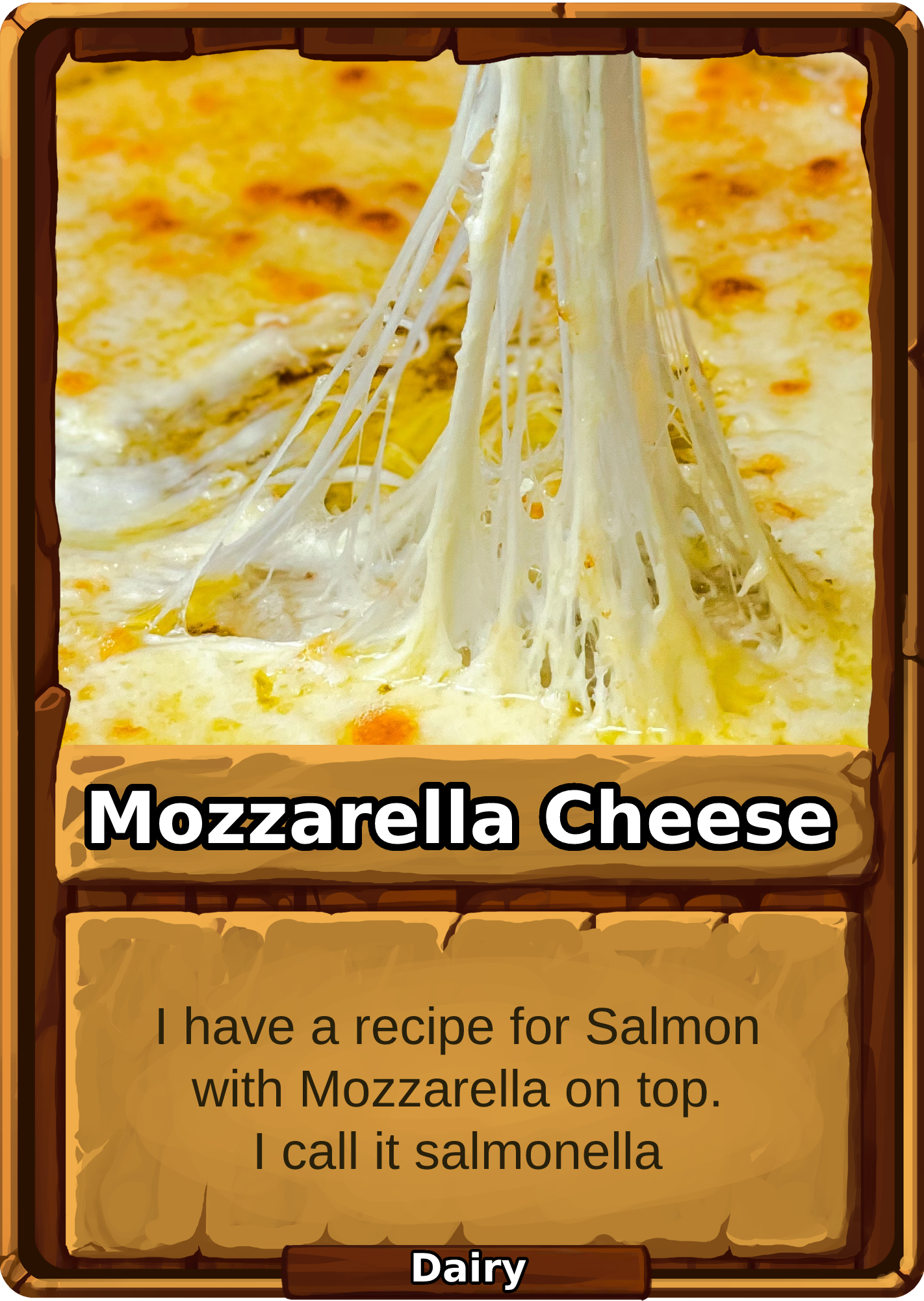 Mozzarella Cheese Card Image