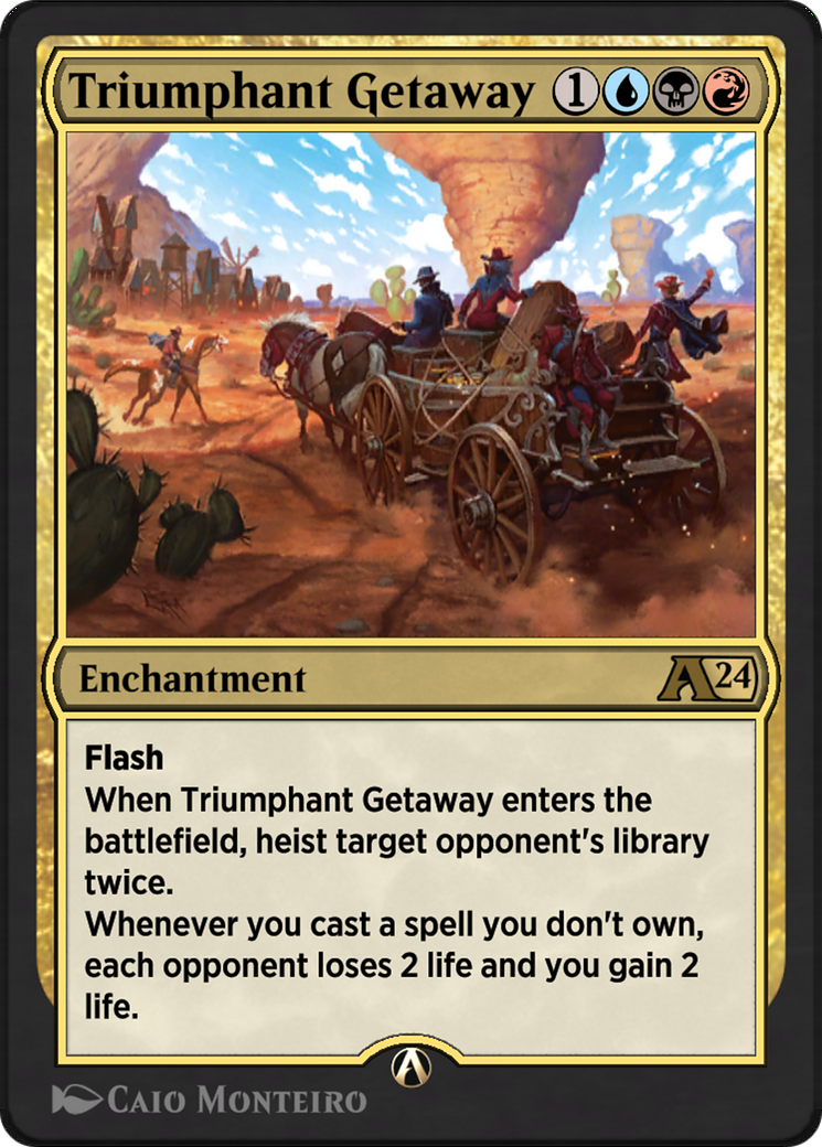 Triumphant Getaway Card Image