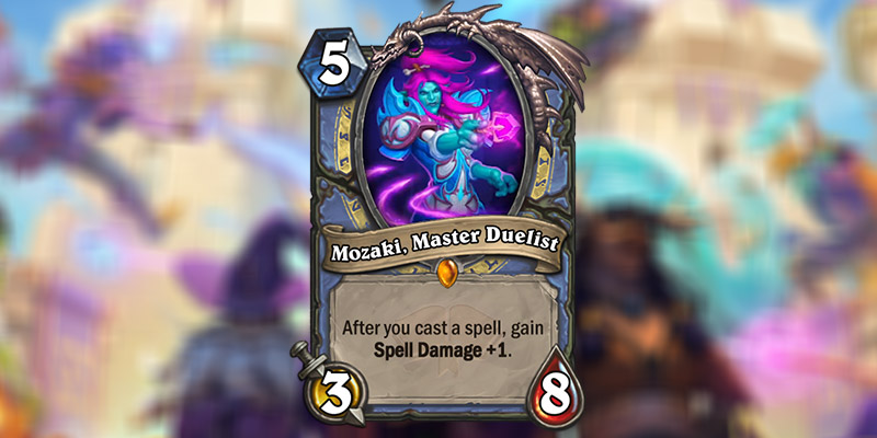 Mozaki, Master Duelist is a New Mage Legendary Revealed for Hearthstone's Scholomance Academy Expansion