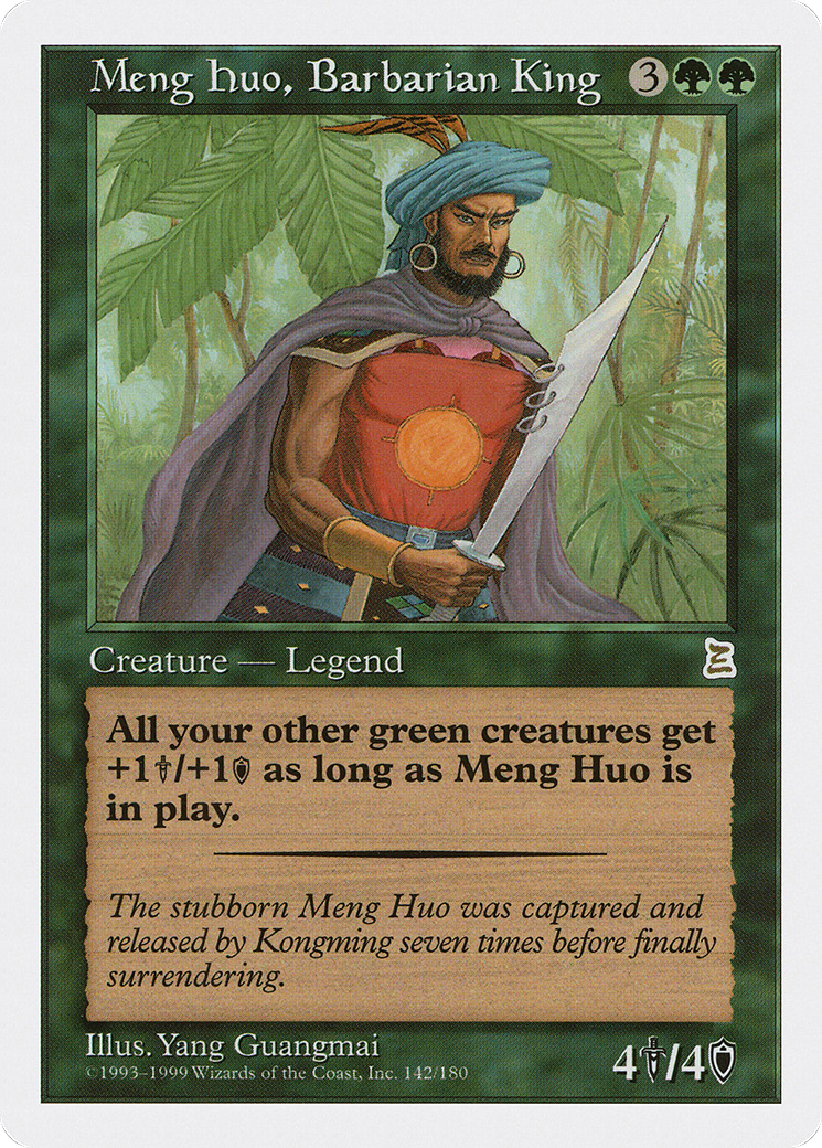 Meng Huo, Barbarian King Card Image