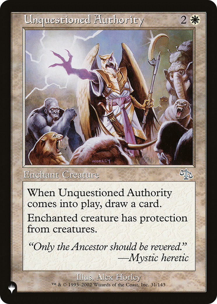 Unquestioned Authority Card Image