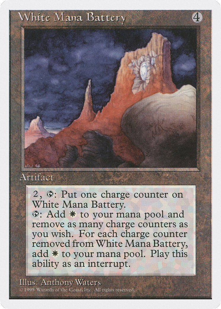 White Mana Battery Card Image